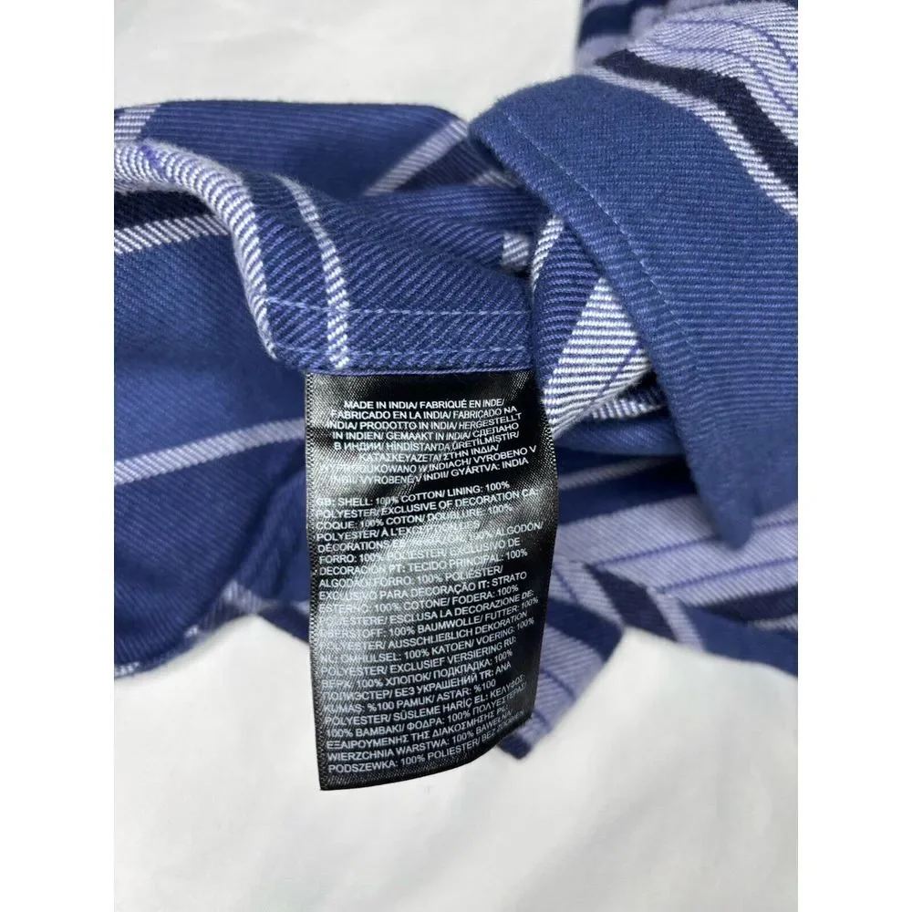 The North Face Arroyo Long Sleeve Flannel Shirt Cave Blue Men Size Small $90 NWT